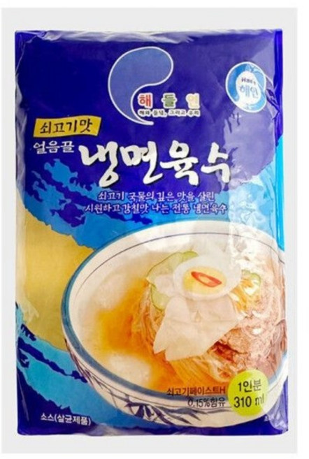 해인 해들인 얼음골 쇠고기맛 냉면육수, 310ml, 5개