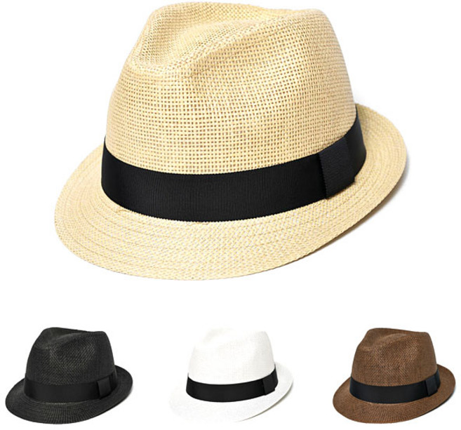 심플 밴드 중절파나마햇