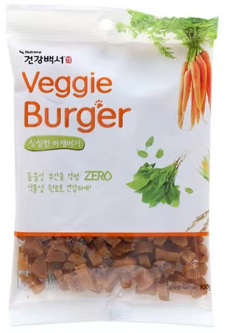 건강백서 베지버거, 4개, 100g