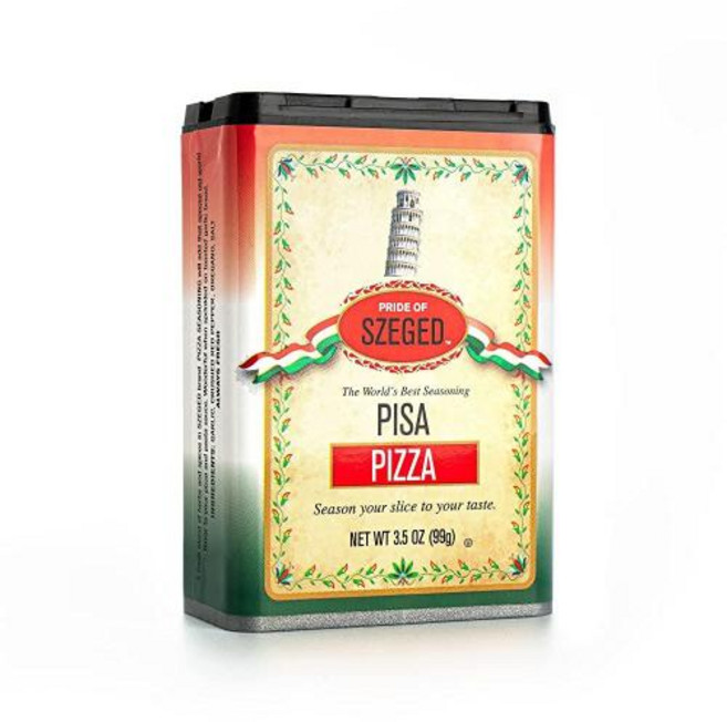 Szeged Sweet Paprika 헝가리산 시즈닝 향신료 1184g 틴 케이스 미국직구, 피자 시즈닝_3.5 Ounce (Pack of 1), 피자 시즈닝