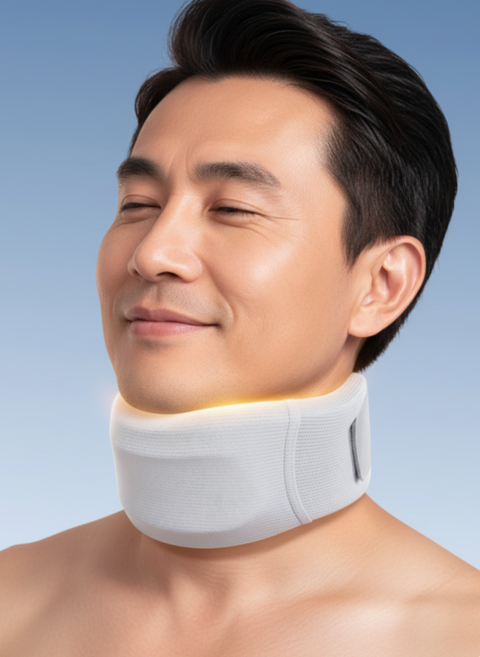 포리프 거북목 교정 목견인기 경추 보조기 목보호대 디스크 지지대 밴드, M