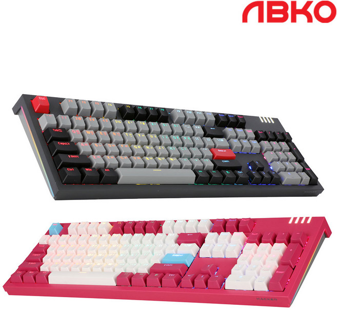 앱코 K660P 프리미엄 카일광축 무빙LED 게이밍 기계식 키보드, 일반형