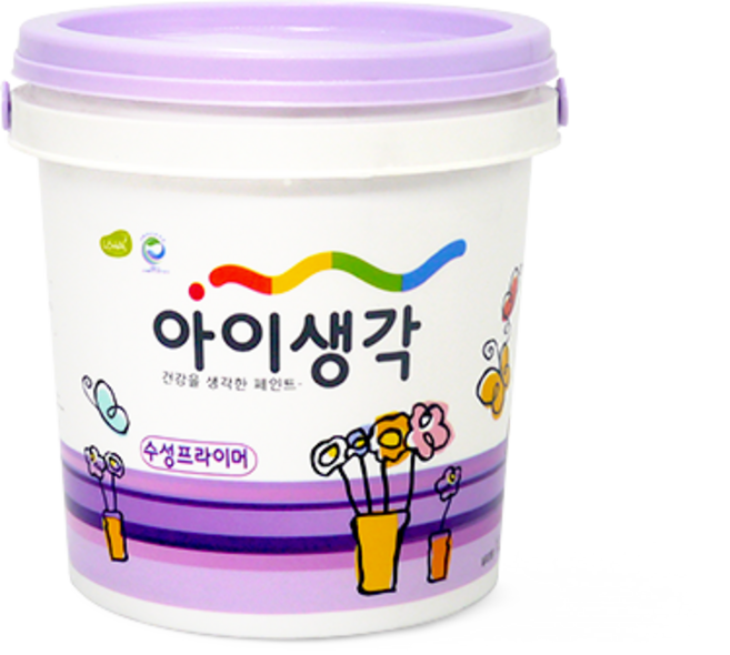 삼화 아이생각수성프라이머 1L 4L 친환경 수성프라이머 백아화 풍화현상 방지 페인트하다, 1개