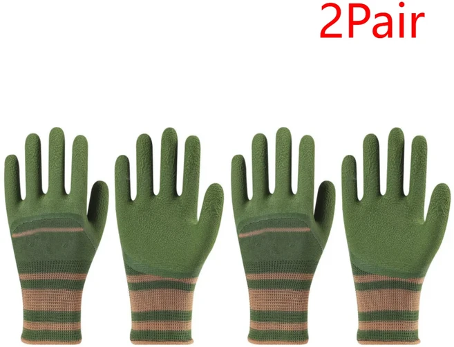 원예 장갑 가시 방지 작업 정원 통기성 여성용/남성용 선인장 로즈 및 블랙베리 방수, 01 CHINA