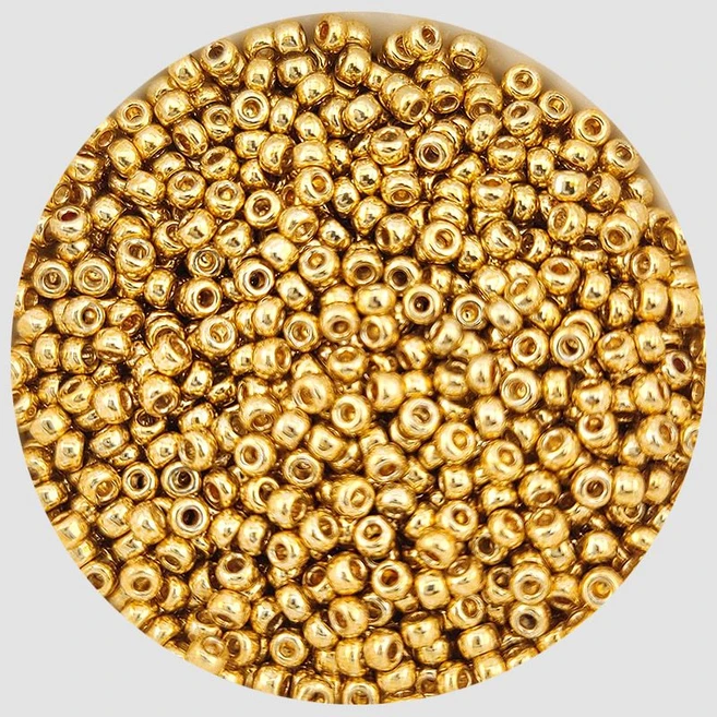 비즈톡 [B20-84]미유키비즈 시드비즈 2mm 골드아연도금/금색메트 (182) 10g - 쿠팡