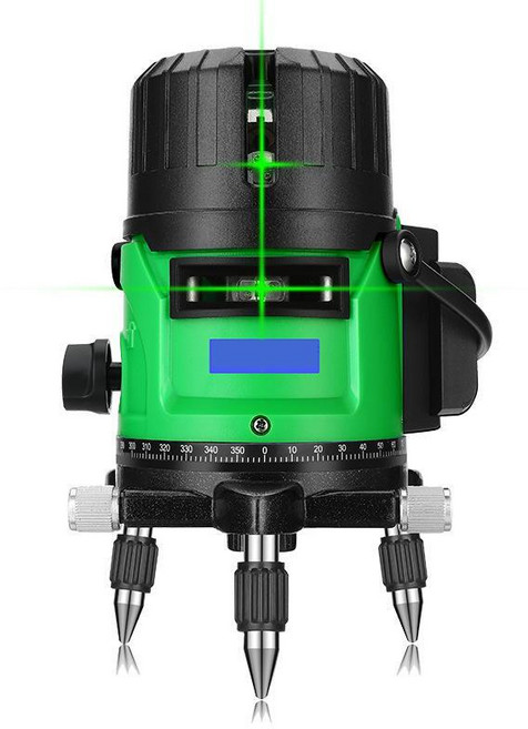 VKKN 고정밀 레이저 레벨기 프로급 고성능 수평기 레이저 레벨기 수직 수평 적외선녹색수평기 고정밀 자동 레벨링 타선 수평기 방진 방수 넘어짐 방지 실내외 공용, 푸른 색, 2선(이중 리튬전지), 1개, 푸른 색 * 2선(이중 리튬전지) * 1개