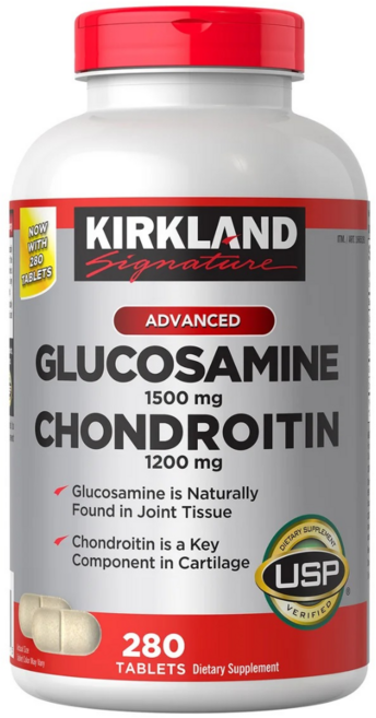 미국 코스트코 커클랜드 글루코사민 & 콘드로이친 280정, 140회분, 1개