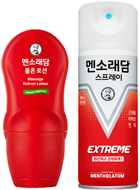 멘소래담 롤링 볼타입 롤온 쿨 핫 타입, [핫]롤온+스프레이, 1개