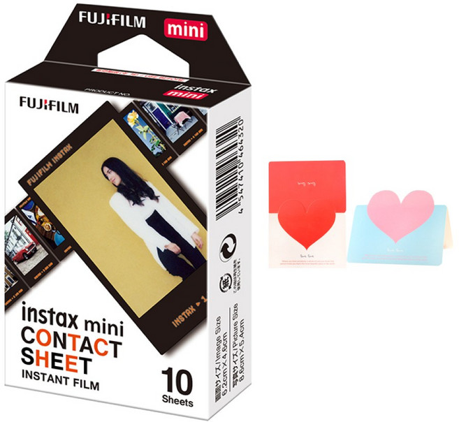 인스탁스 컨택트시트 디자인필름 10장(1팩)+선물