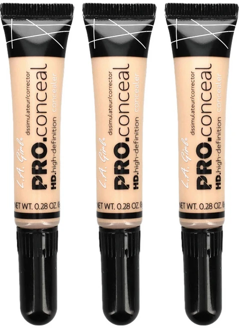 L.A Girl LA걸 프로컨실 HD 컨실러 GC969 포슬린 8G, 3개 - 쿠팡