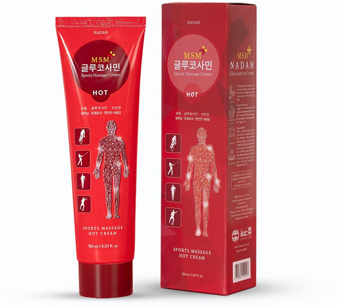 MSM 유황크림 글루코사민 관절 근육통 바르는 파스, 1개, 1개입