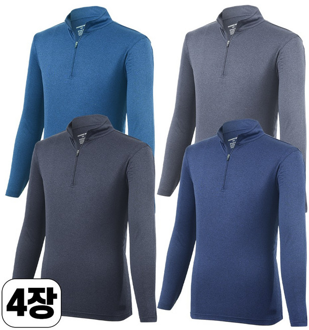 워킹맨 아울렛 4세트 봄 초여름 가을 시즌 남성 컴폴트 하이믹스 티셔츠 아웃도어 작업복 근무복 기능성 티셔츠 빅사이즈 JUA231