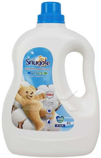 스너글 초고농축 섬유유연제 허거블 코튼, 1개, 4L