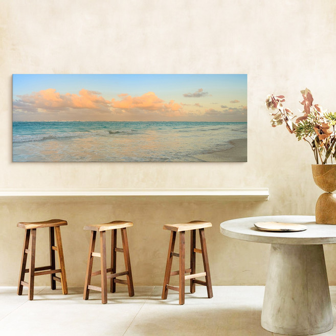 시원한 힐링 바다 파도 윤슬 그림 캔버스 액자 돈 들어오는 모던 거실 풍수 인테리어 [더아트컴퍼니], 20. 구름해변 와이드