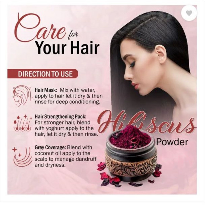 7days natural Hibiscus Powder for Hair Growth, 1개, 200g