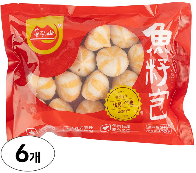 날치알 피쉬볼 400g 어묵볼 마라탕 떡볶이 샤브샤브 재료, 6개