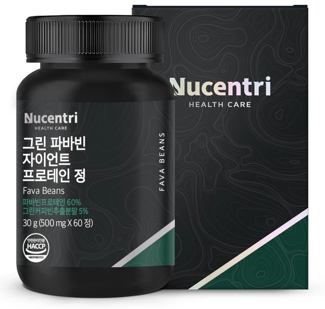 뉴센트리 파바빈 콩 자이언트 프로테인 [100%잠두 원료] 분말 가루 정 여주 돼지감자 구절초 수국잎 추출물, 60정, 1개 - 쿠팡