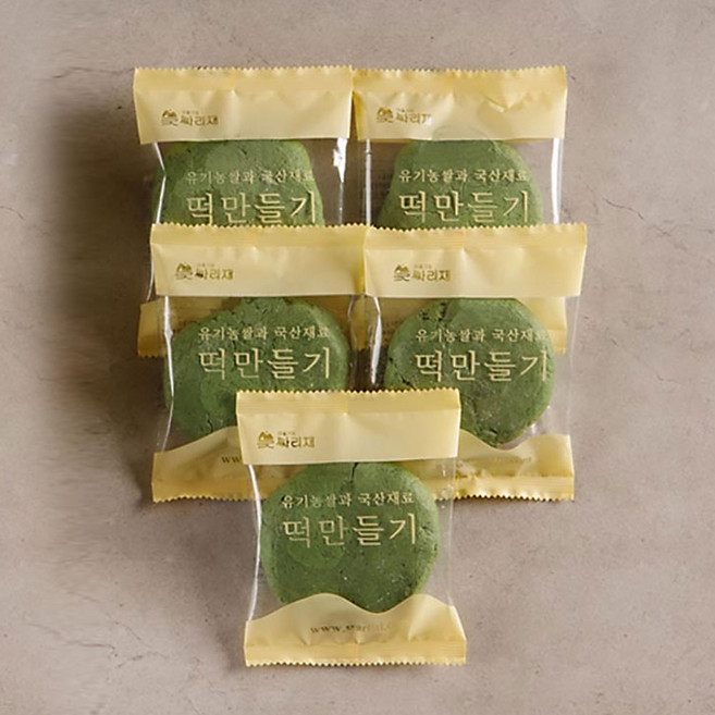 싸리재 쑥 개떡 국산 백미 송편반죽, 5개, 100g