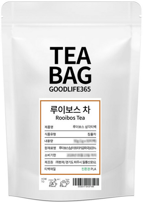 굿라이프365 루이보스 차 삼각티백 100개입, 1g, 1개