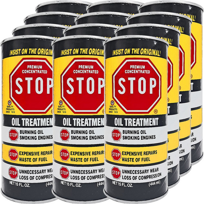 PPI STOP 엔진오일 첨가제-444ml 12개 엔진코팅제 스탑 스탑리크 위즈 엔진보호제 오일첨가제 오일트리트먼트 엔진첨가제, 디젤/경유