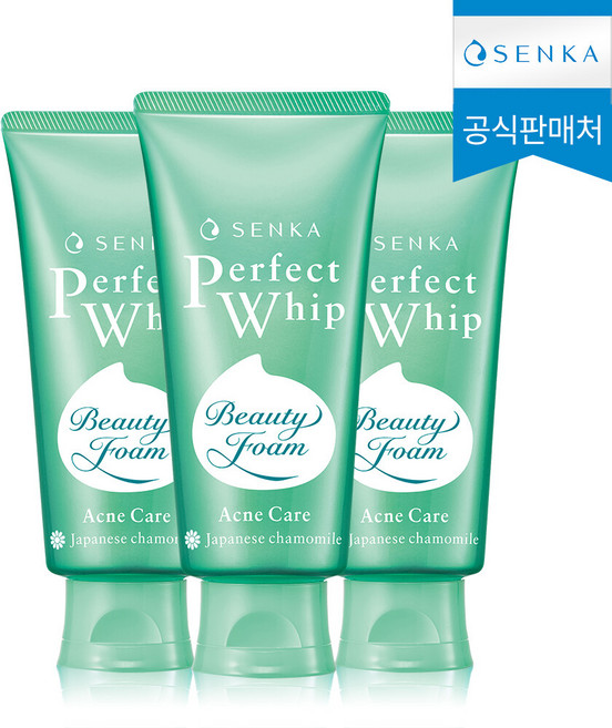 센카 퍼펙트 휩 아크네 케어 에이 클렌징폼, 100g, 3개