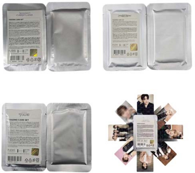 세븐틴 공식 포카 3종(캐럿랜드/라이트히어/팔로우), 01.세븐틴 CARAT LAND 공식포카 1팩(8장)