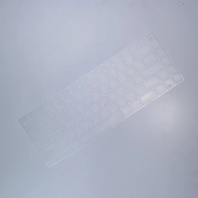 호환 실리콘 키보드 커버 스킨 2023 Dell Alienware M16 R1 X16 R1 16 인치 X17 R1 R2 17.3 인치 x15 R1 R2, 03 transparent