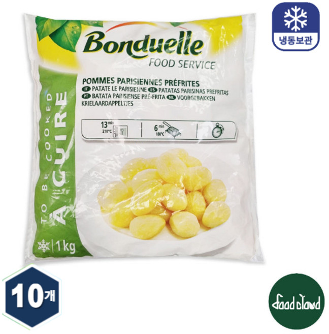 봉듀엘 미니 알감자 냉동 파타트르 파리지엔 휴게소감자, 10개, 1kg