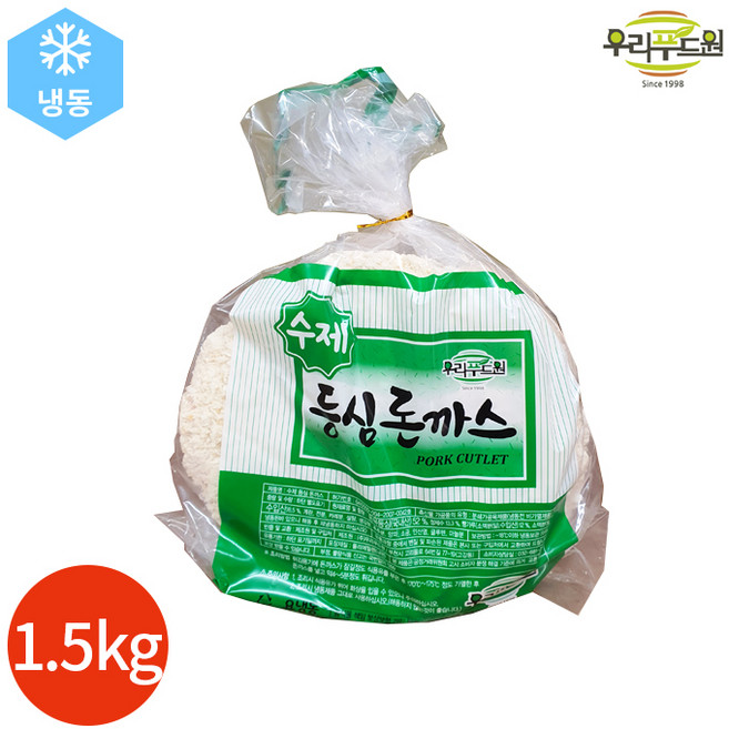 우리푸드원 수제 등심돈까스 대장, 5개, 300g