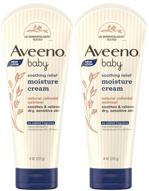 아비노베이비 수딩 릴리프 모이스춰 크림, 227g, 2개