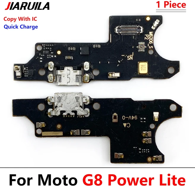 Moto G5 Plus Power USB 충전기 독 커넥터 포트 마이크 플렉스 케이블 교체 부품, 07 G8 Power Lite   IC