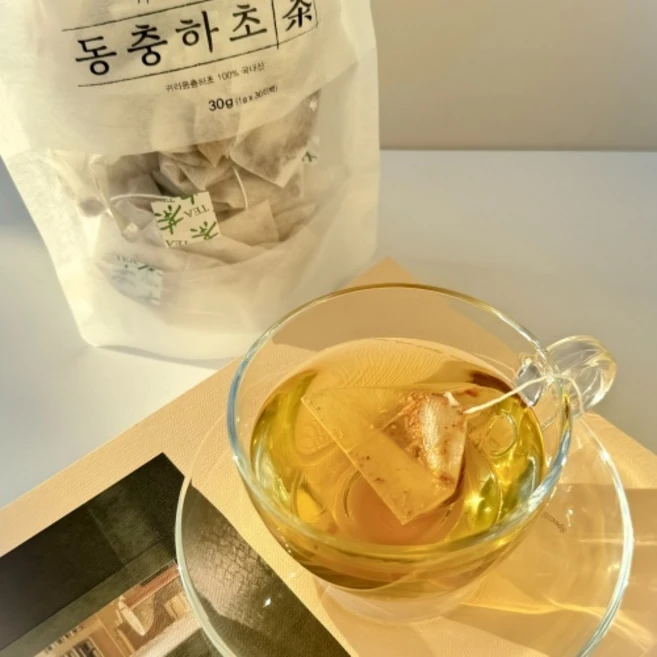 동충하초차 100% 국내산 삼각티백, 1개, 30개입, 1g - 쿠팡