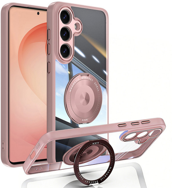 톡임매 갤럭시 S26 시리즈 맥세이프 360도 기계식 회전 스마트링 홀더 거치대 케이스