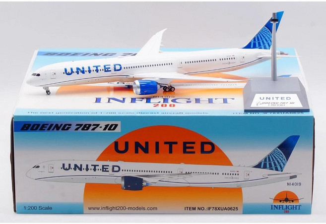 IF 1:200 United 787-10 diecast aircraft model IF78XUA0625, 1個