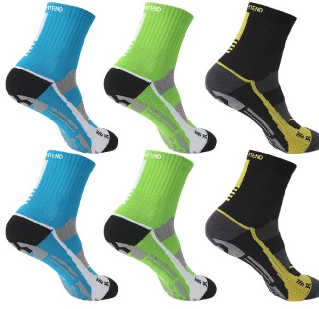 타이트엔드 싸이클링 자전거 양말 그립삭스 6P 세트, 남성용-혼합