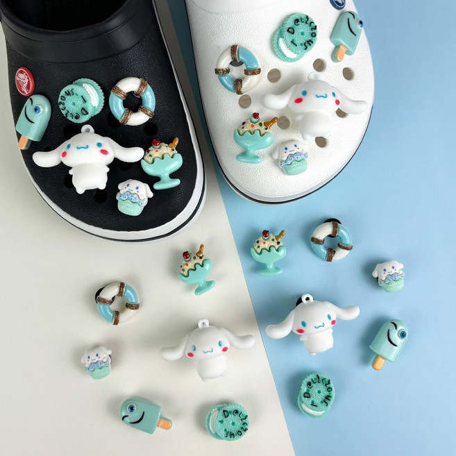 [UBX] 파츠의 정석 신발 실내화 슬리퍼 꾸미기 캐릭터 입체 파츠 세트 리본 동물