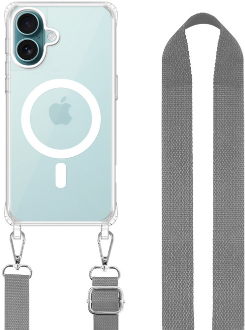 더조은셀러 맥세이프 호환 세이프링 면소재 목걸이 스트랩 아이폰 케이스 크로스 줄