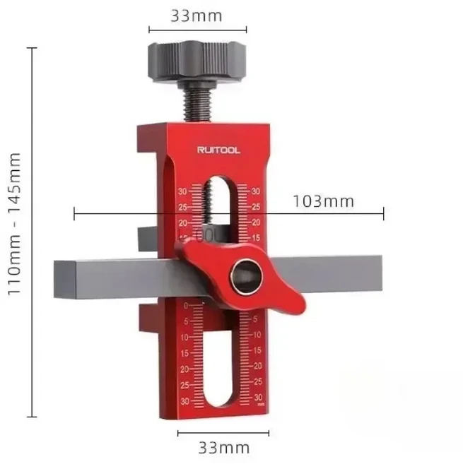 조정 가능한 리바운더 펀치 장착 지그 캐비닛 도어 설치 포지셔너 목공 10mm Doweling 드릴링 가이드 로케, 01 E, 01 E