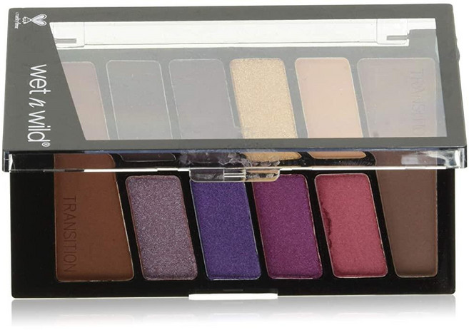 Wet n wild Color Icon 10팬 아이섀도우 메이크업 팔레트 오래 지속 쉬머 메탈릭 글리터리 매트 풍부하고 매끄러운 안료 크루얼티프리 - V.I. 퍼플, Wet n wild Color Icon 10팬 아이섀도, 1