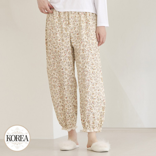 여성 잠옷 여성 개버딘 순면 파자마 바지 집들이 선물 홈웨어 AP9-424(M헤일리PJ)