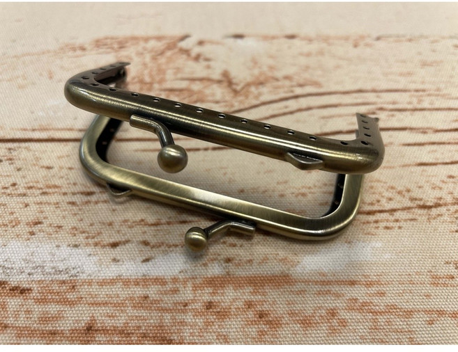 附贈該口金對應紙型 - 輕鬆製作 莊重典雅 世代傳承, 1個, 口金8cm - 古銅色