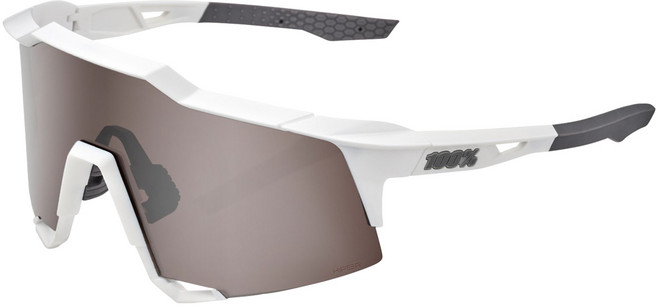 100% 고글 스피드크래프트 매트화이트 - 하이퍼 실버 미러 렌즈 (60007-00006), 단품, 1개