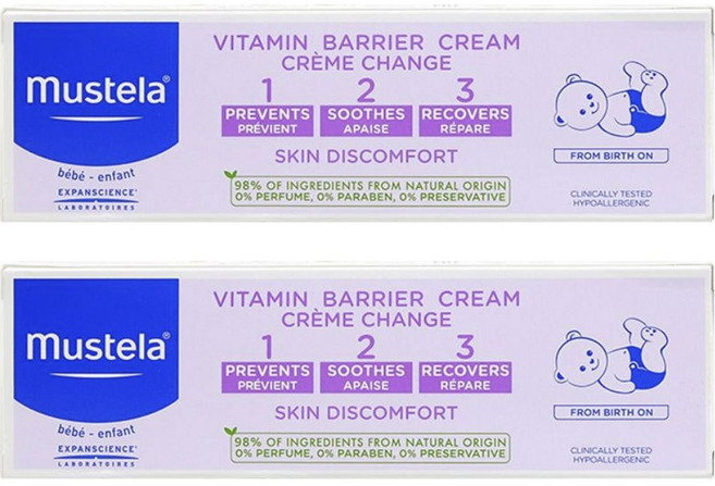 무스텔라 비타민 배리어 다이퍼 크림 123, 2개, 100ml