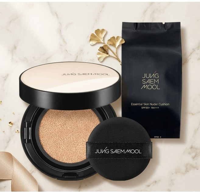 정샘물 에센셜 스킨 누더 쿠션 본품 14g + 리필 14g 세트, 엔라이트, 1개