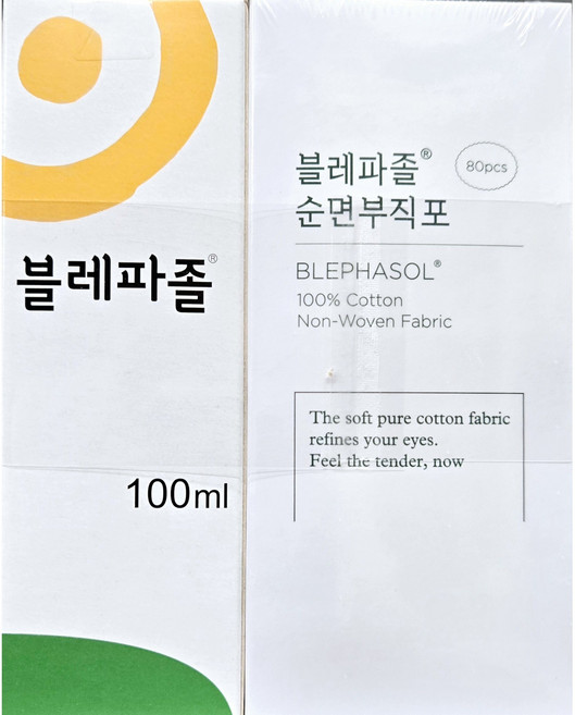 삼일제약 블레파졸 100ml 순면부직포 80매, 1개