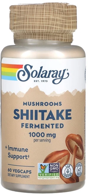 솔라레이 발효 표고버섯 1000mg 베지 캡슐 60정(캡슐 1정당 500mg), 1개, 60정 - 쿠팡