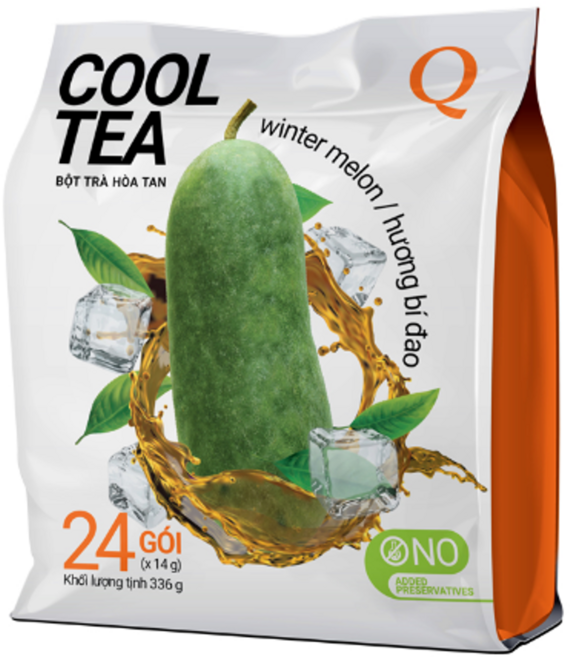 [TRAN QUANG] 쿨티 멜론 향이 나는 시원한 동아 아이스티, 1개, 24개입, 336g