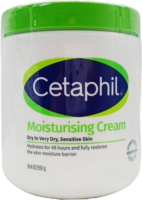 Cetaphil 舒特膚 長效潤膚霜 滋潤保濕乾燥敏感肌適用, 550g, 1個