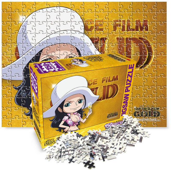 원피스 직소 퍼즐 150조각, 1개, 골드 정글로빈, 150피스