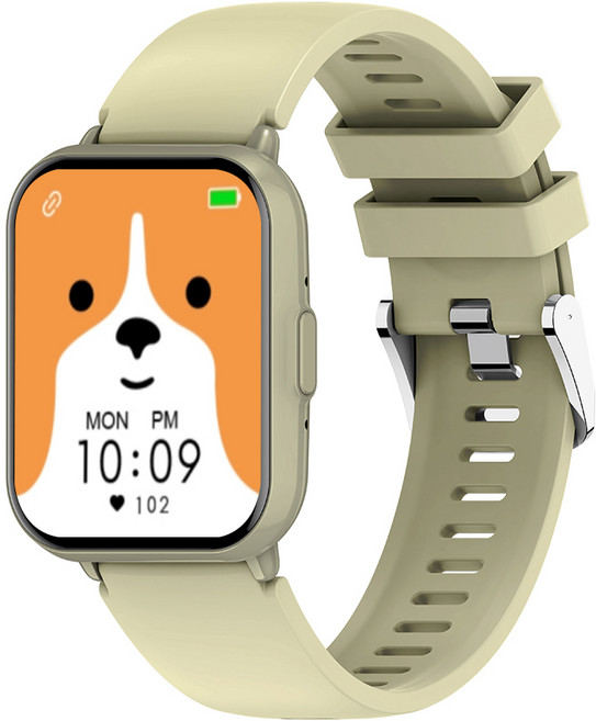 FDUCE Z169 통화가능 블루투스 다기능 스마트 워치, 골드, 4.8cm